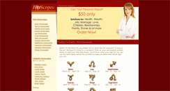 Desktop Screenshot of hotscopes.com